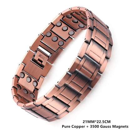 Vintage Magnetic Copper Bracelet for Men