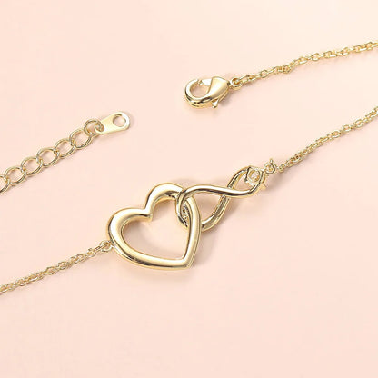 Infinite Love Golden Heart Bracelet