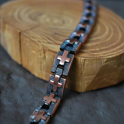 Viking Cross Copper Bracelets for Men