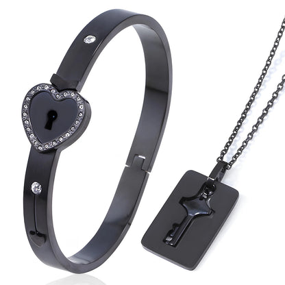 Key to My Heart Couple Bracelet Set