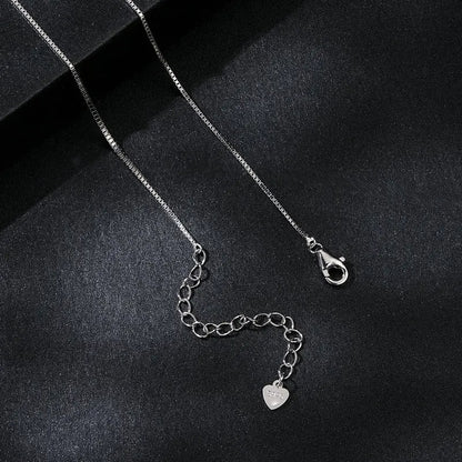 Elegant Sterling Silver Heart Necklace