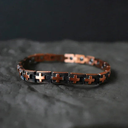 Viking Cross Copper Bracelets for Men