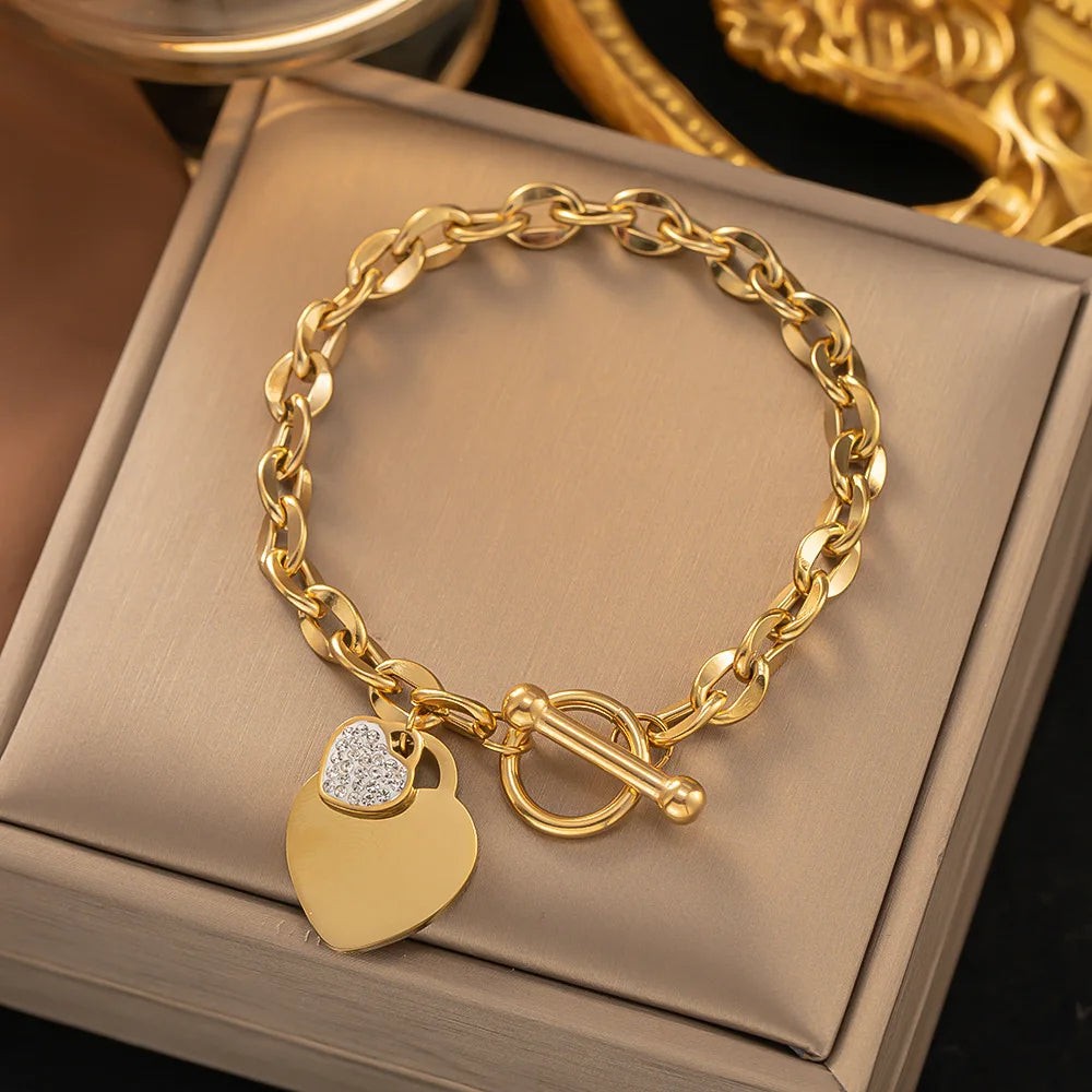 Eternal Link Heart Bracelet