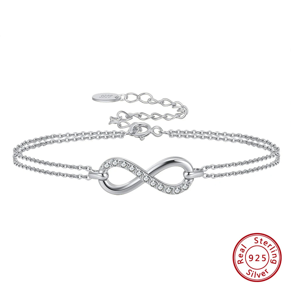 Eternal Shine Cubic Zirconia Infinity Bracelet