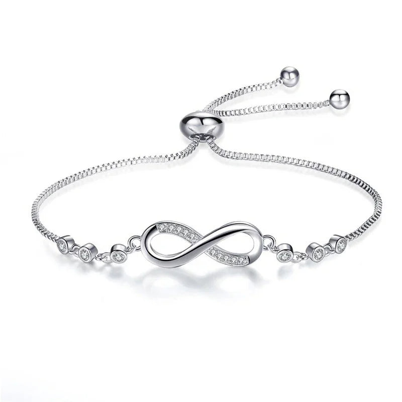 Twinkling Love Infinity Chain Bracelet