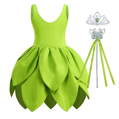 Girls’ Green Fairy Dress with Accessories