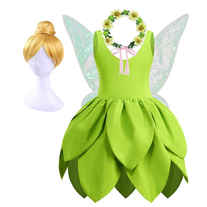 Girls’ Green Fairy Dress with Accessories