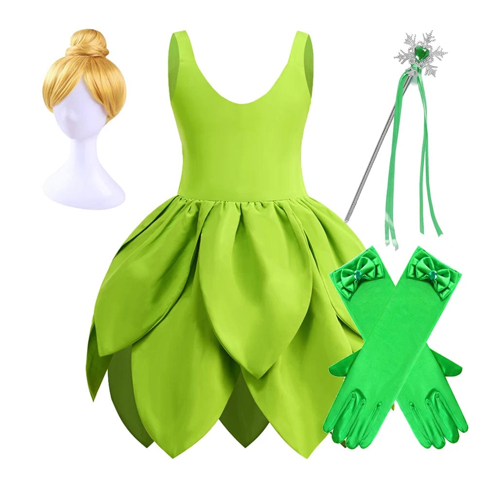 Girls’ Green Fairy Dress with Accessories
