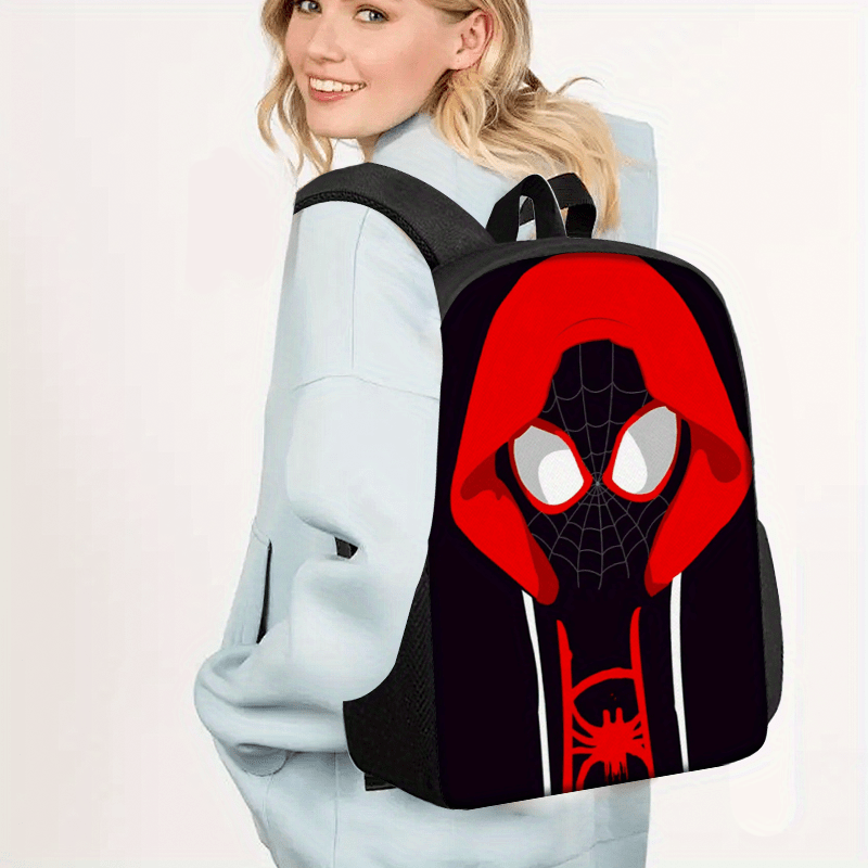 Cartoon Daypack Backpack with Zipper Closure – 3-Piece Set