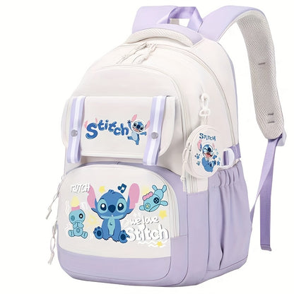 Kids Cartoon Print School Backpack with Large Capacity