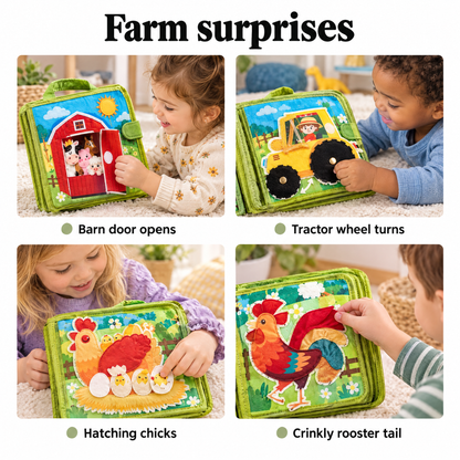 Farm busy book surprises