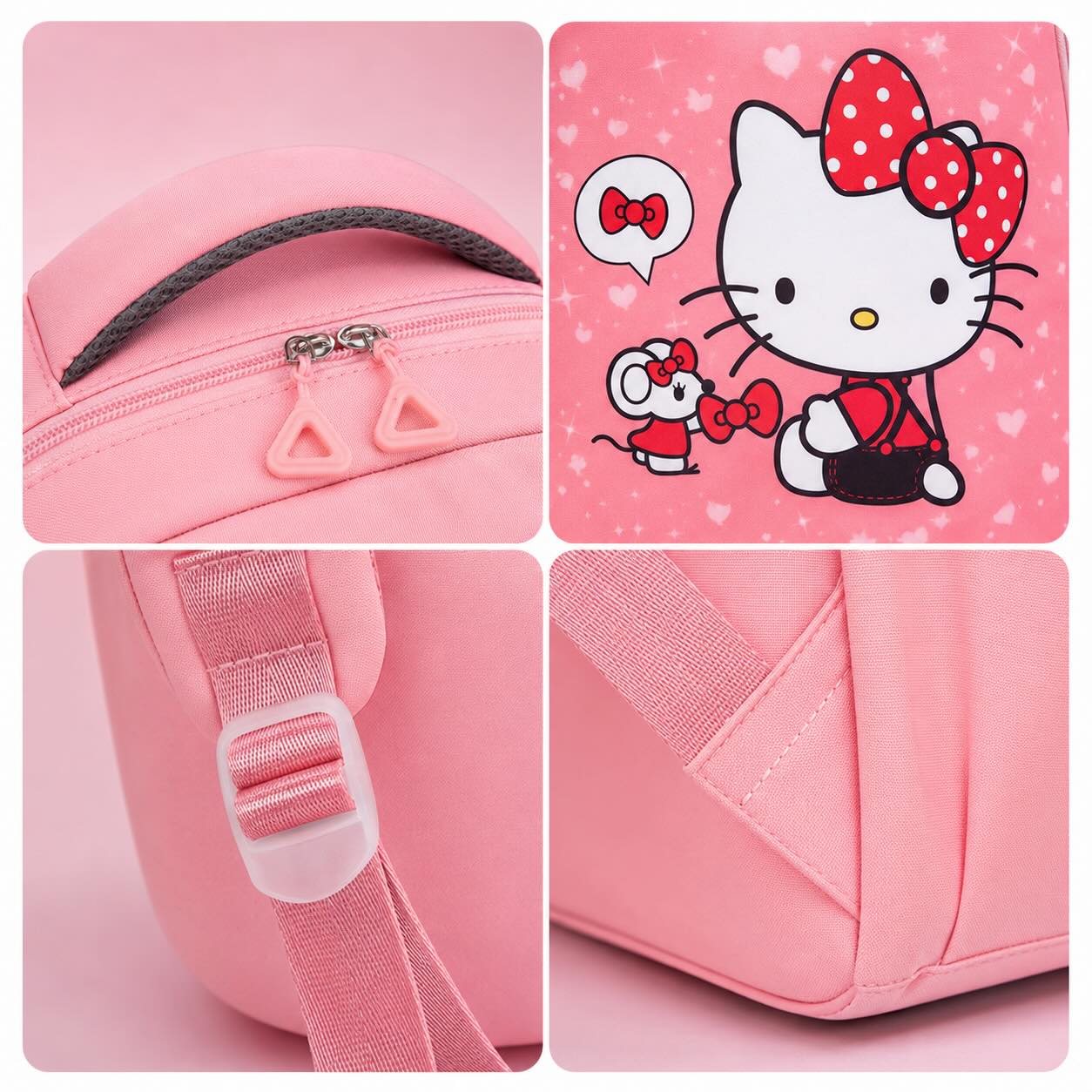 Hello Kitty Kids Backpack Set for Girls – 3 Piece School Bag
