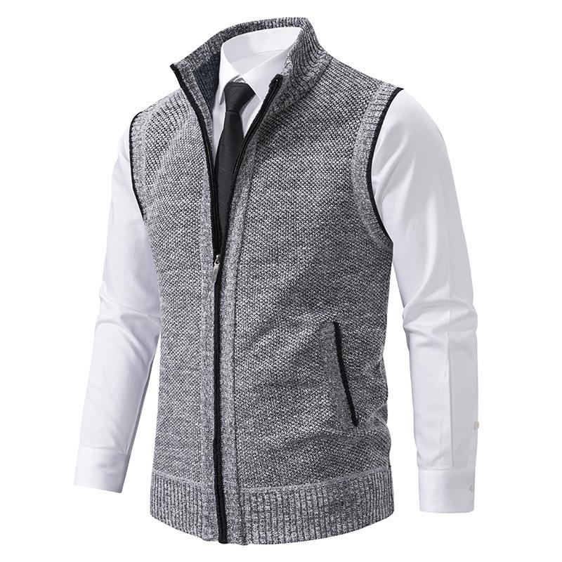 Men's Sleeveless Zip-Up Casual Vest