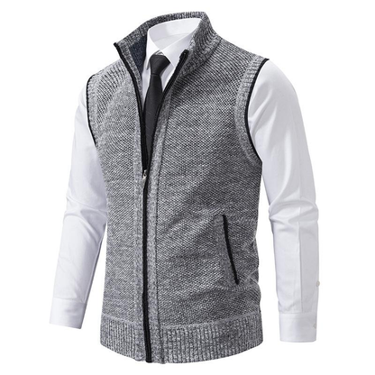 Men's Sleeveless Zip-Up Casual Vest