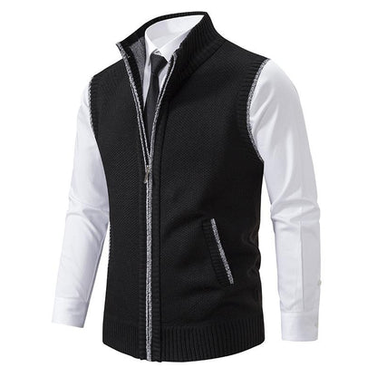 Men's Sleeveless Zip-Up Casual Vest