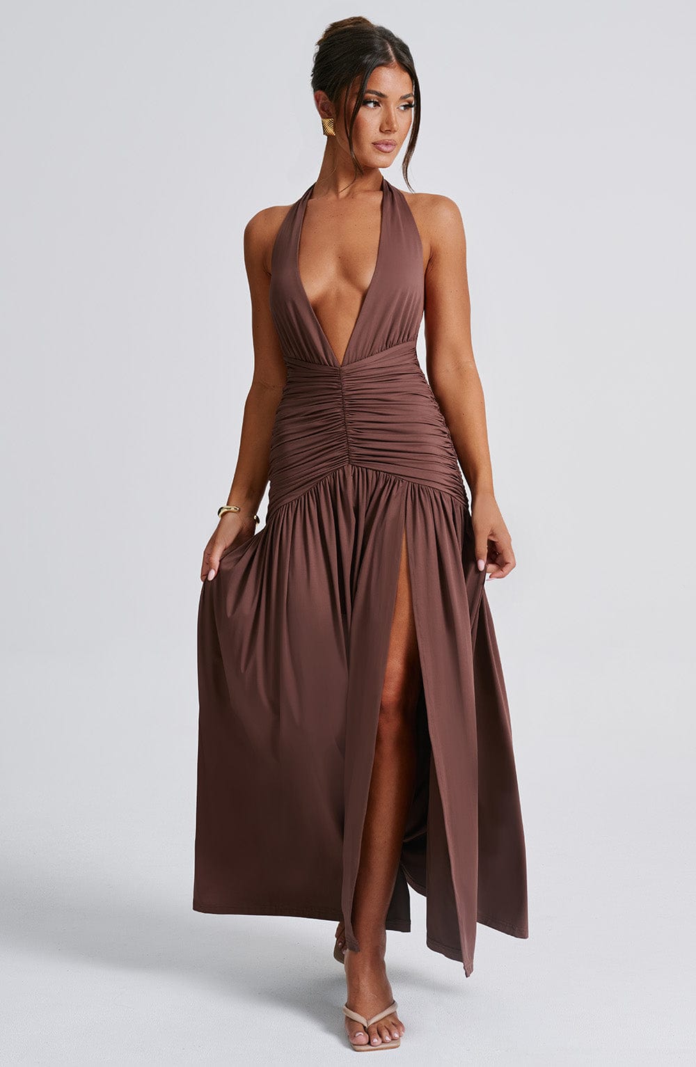 Elegant Maya™ Maxi Dress with Spaghetti Straps