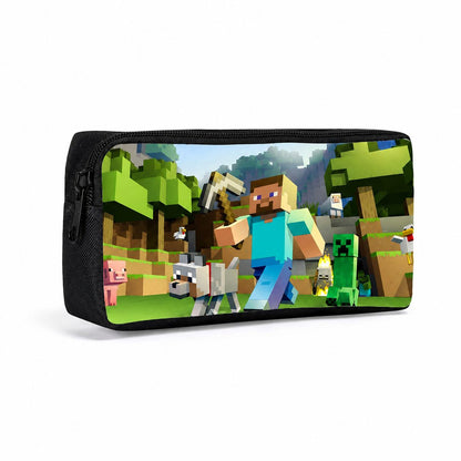 Minecraft Pixel Block Pencil Case – Square Stationery Pouch