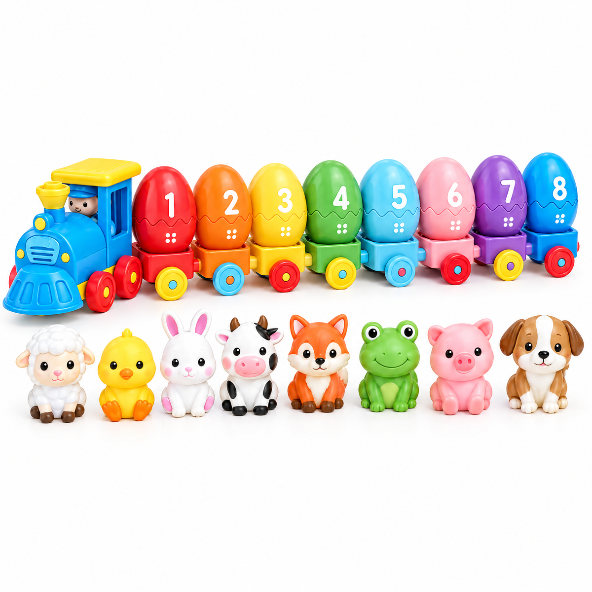Montessori number train