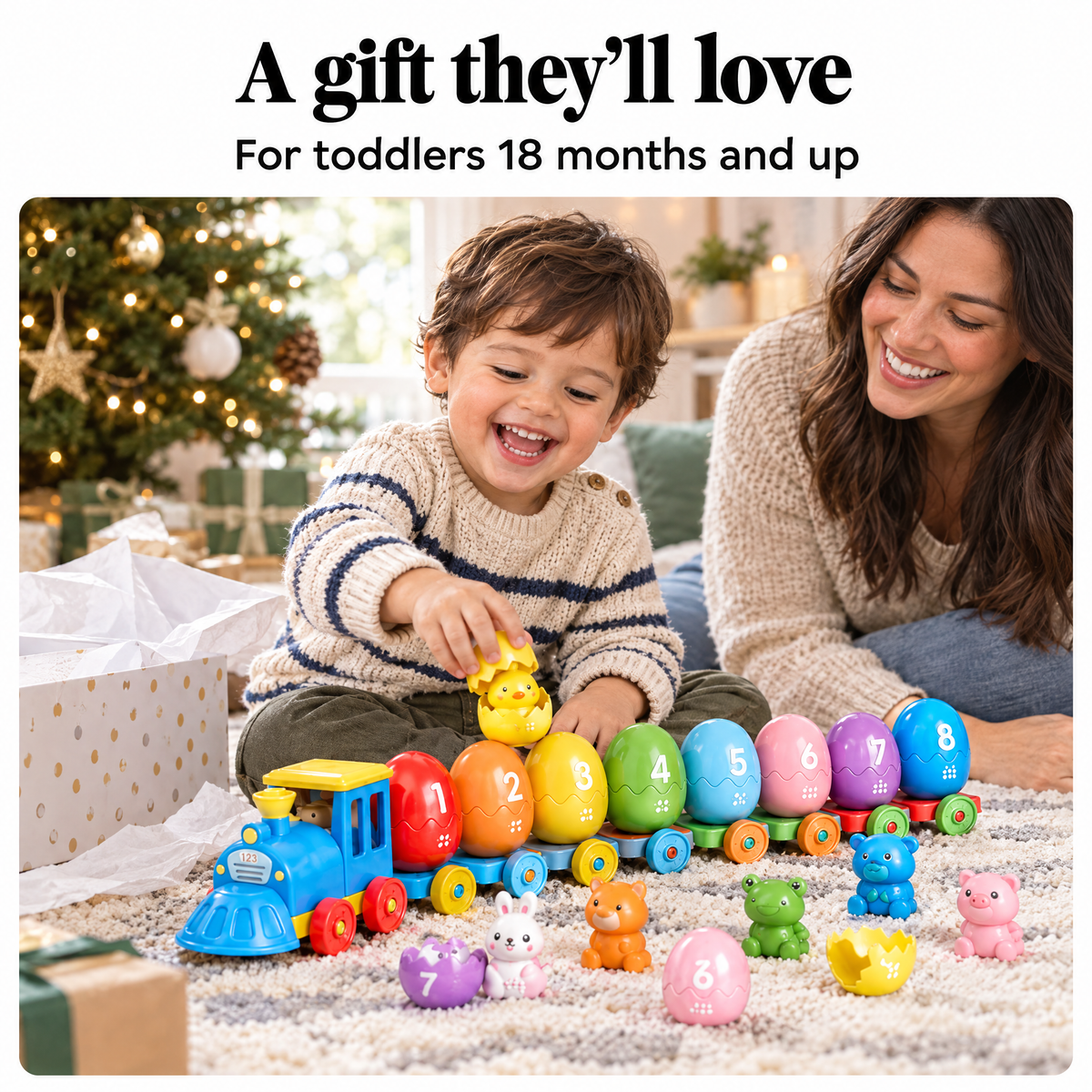 Montessori number train – a gift they'll love
