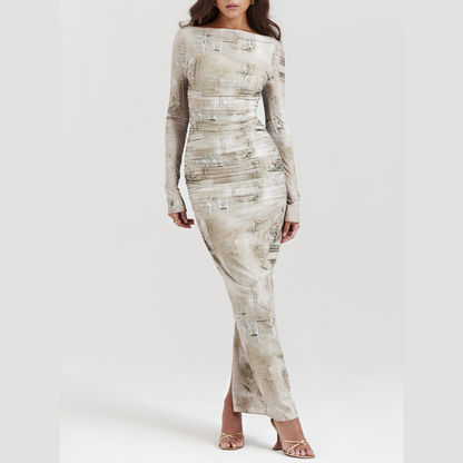 Chic Printed Maxi Dress for Every Occasion