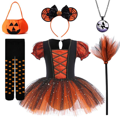 Girls’ Halloween Witch Dress