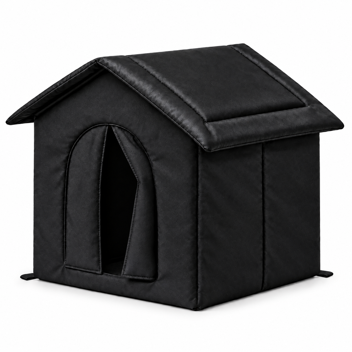 Outdoor cat house, black
