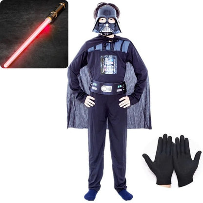 Kids Darth Vader Costume Jumpsuit Halloween