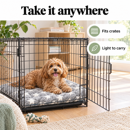 Washable crate mat for dogs