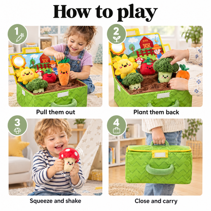 Plush vegetable baby toys – how to play