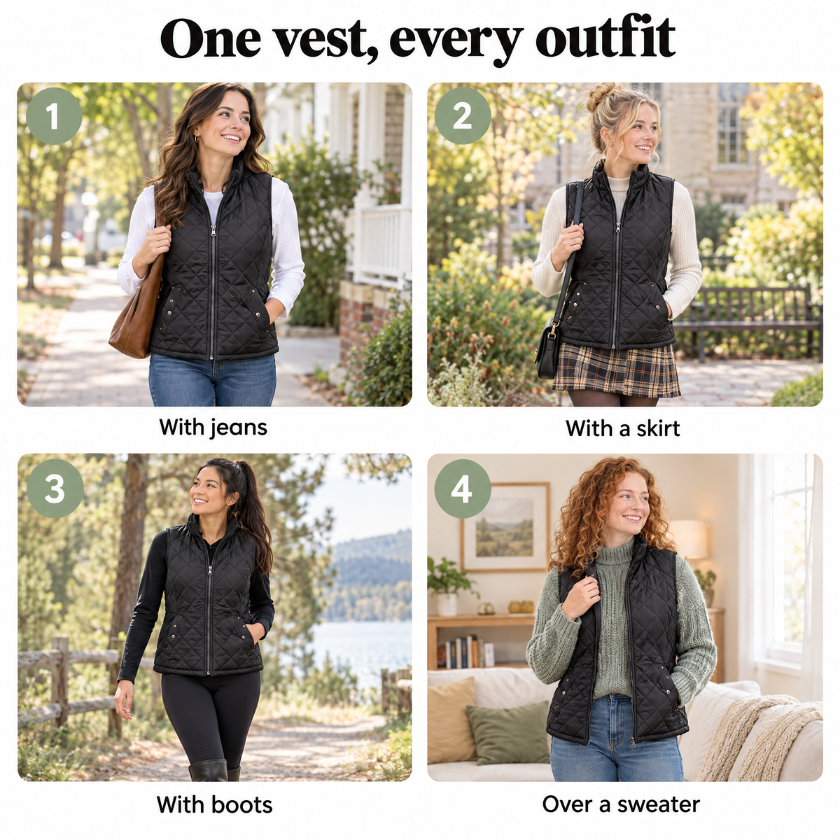 Quilted vest for women – one vest, every outfit