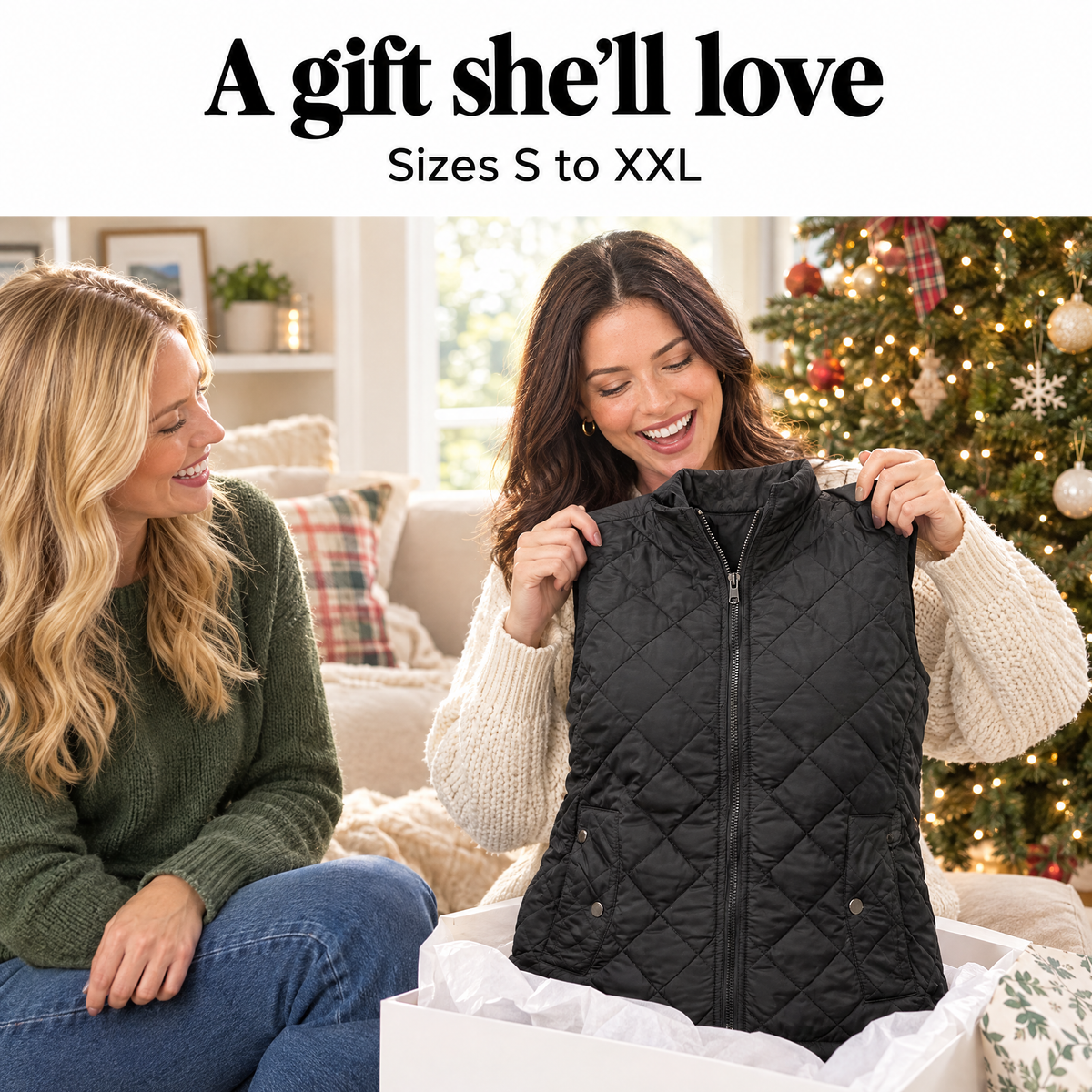 Quilted vest for women – a gift she'll love