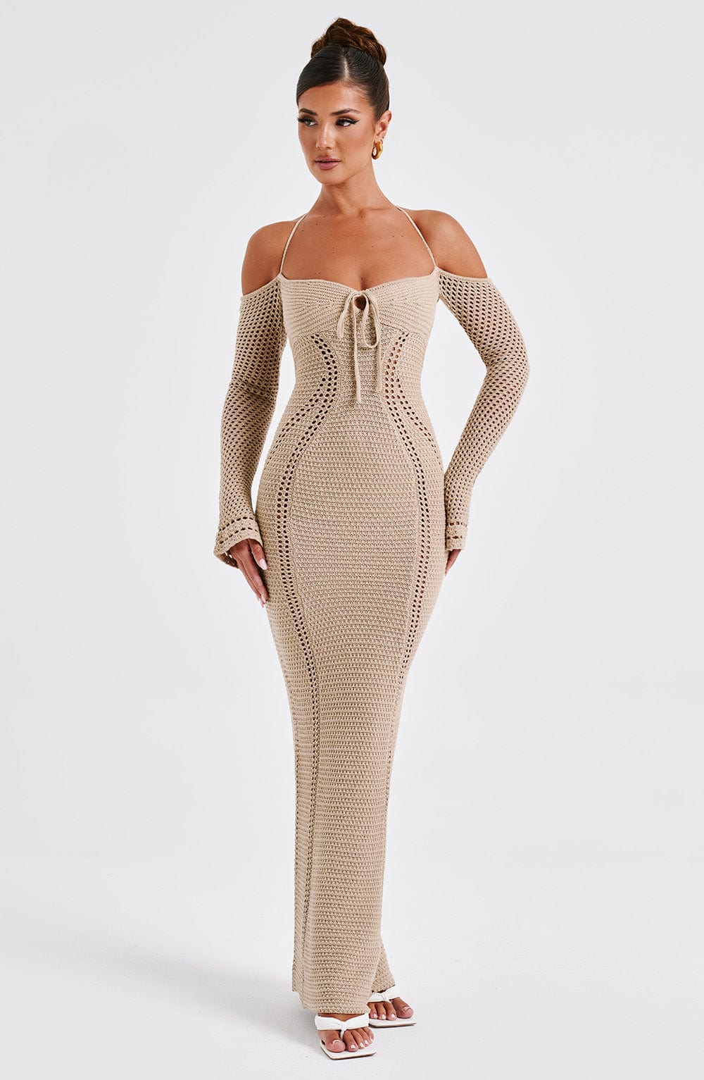 Elegant Beige Maxi Dress for Every Occasion
