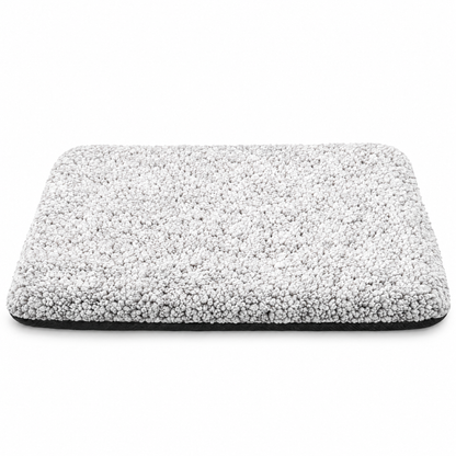 Self-warming cat bed mat with sherpa top and non-slip bottom