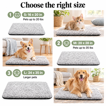 Self-warming cat bed mat sizes S, M and L