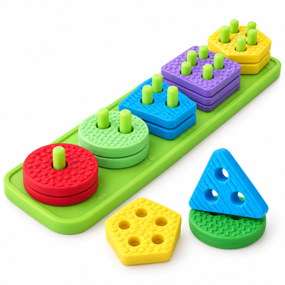 Silicone sorting toy