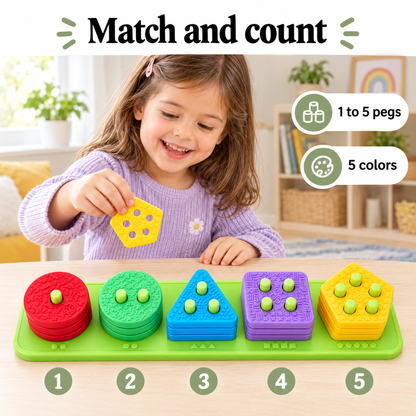 Silicone sorting toy – match and count
