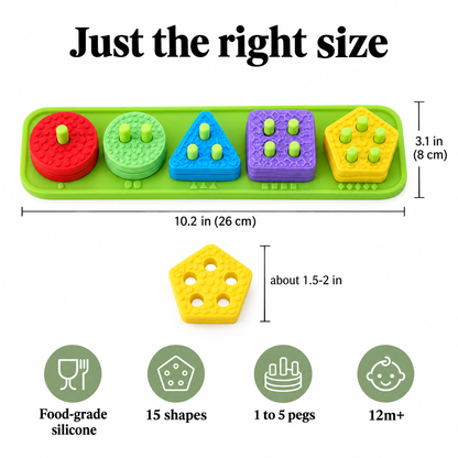 Silicone sorting toy – just the right size