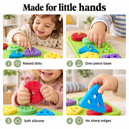 Silicone sorting toy – made for little hands