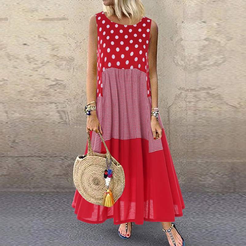 Multi-Pattern Maxi Dress: Effortless Summer Style