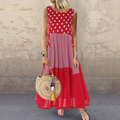 Multi-Pattern Maxi Dress: Effortless Summer Style
