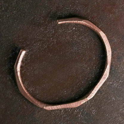 Handmade Pure Copper Rustic Cuff Bracelet