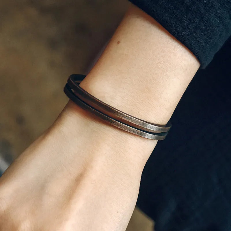 Rustic Copper Bracelet for Men