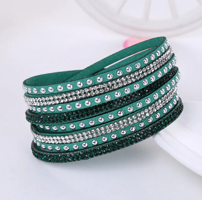 DAZZLE – Multi-Layer Rhinestone Wrap Bracelet